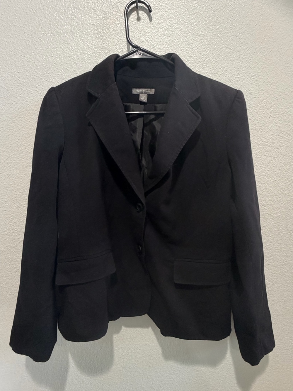 Apt. 9 Black Women's Single-Breasted Blazer size 10P